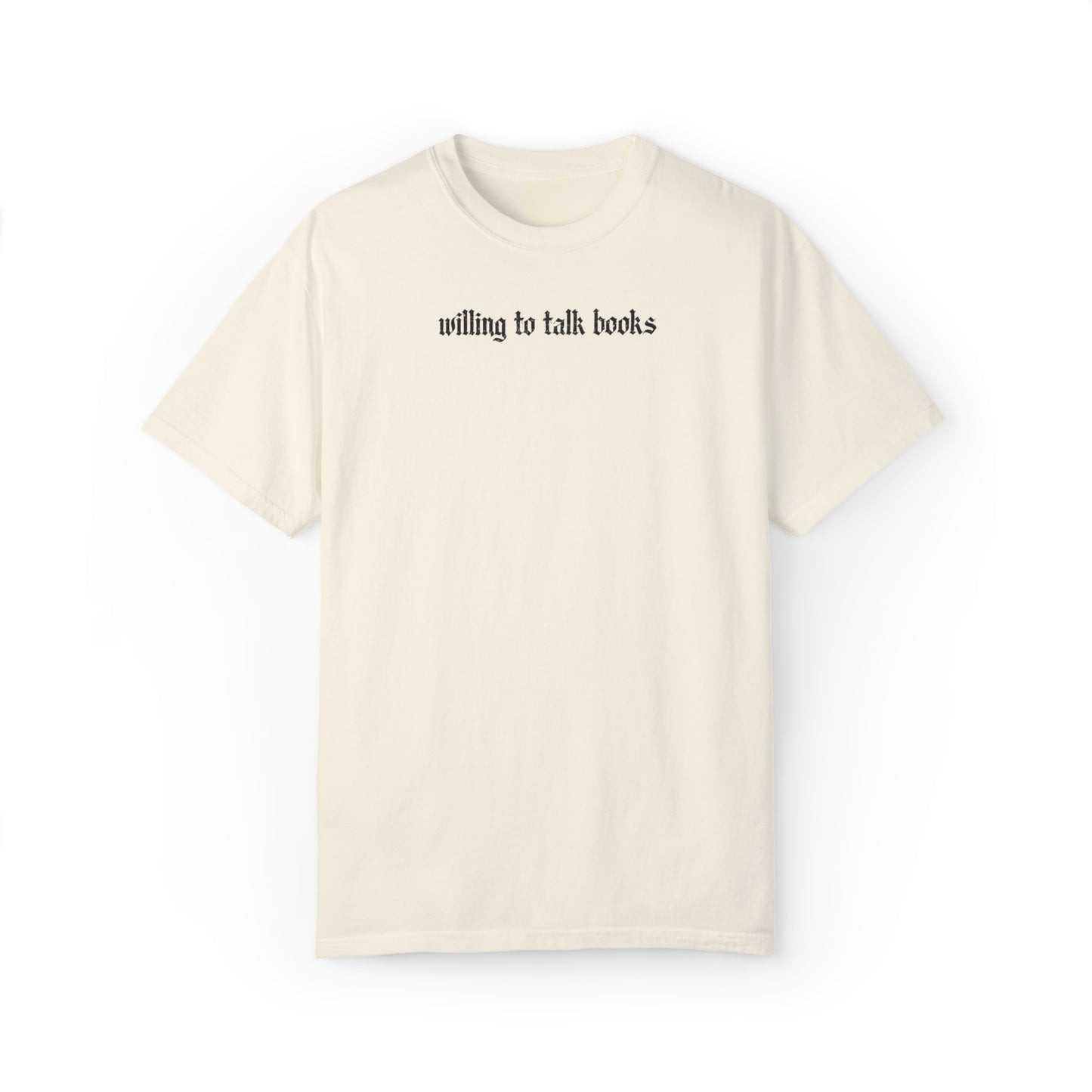 Willing to Talk Books Vintage Tee