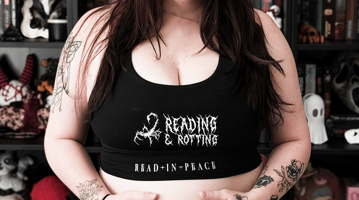Reading & Rotting Criss-Cross Sports Bra