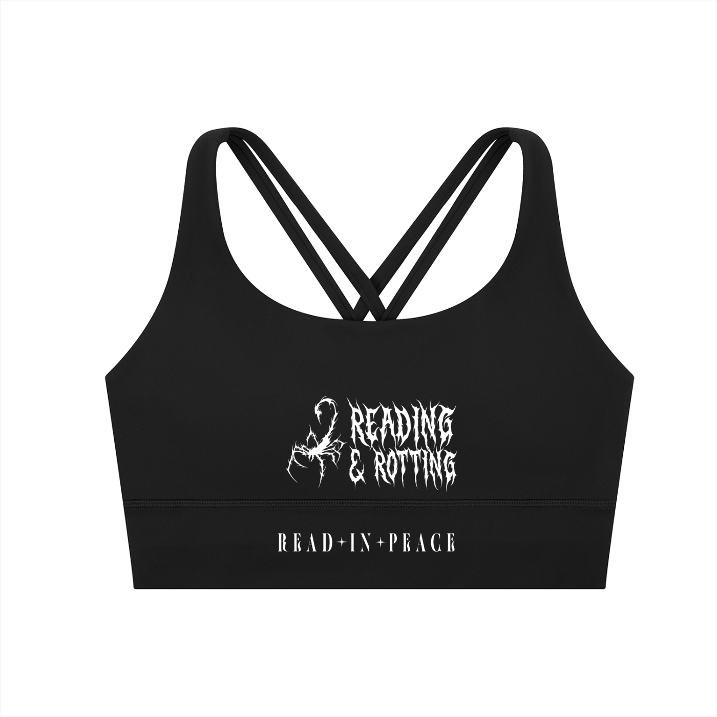 Reading & Rotting Criss-Cross Sports Bra