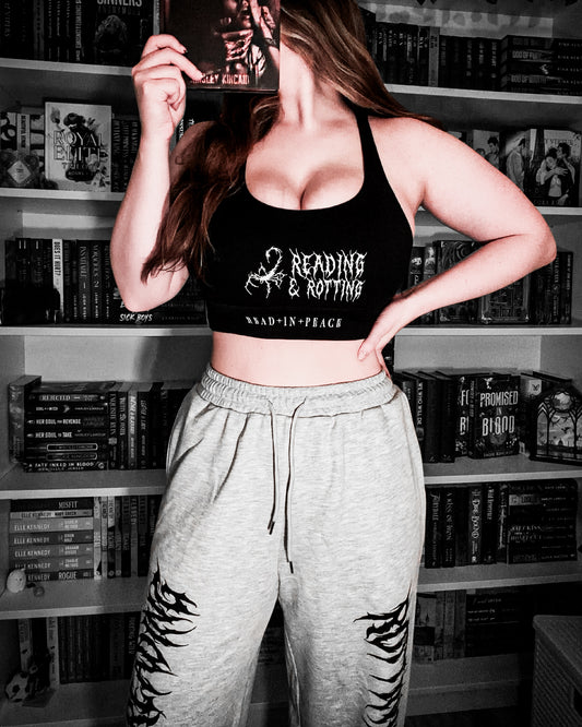 Reading & Rotting Criss-Cross Sports Bra