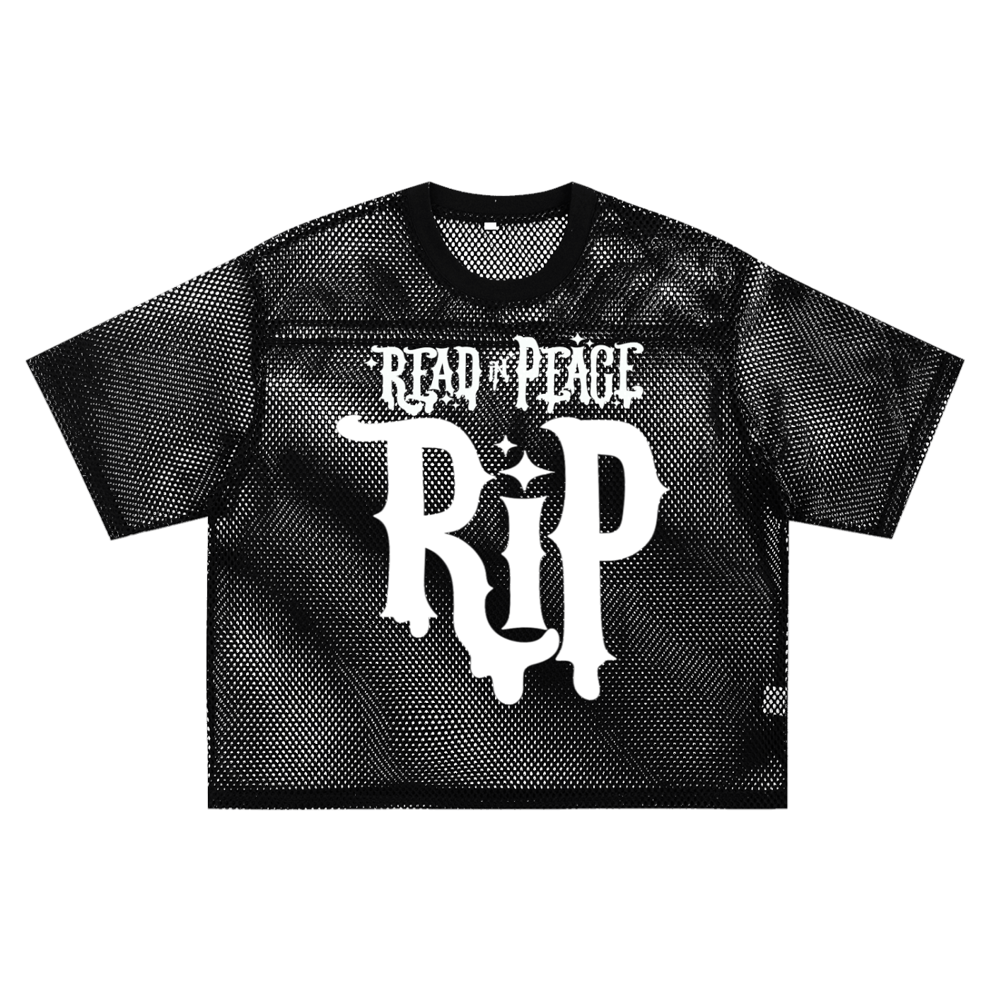RIP See-through Boxy Net T-Shirt