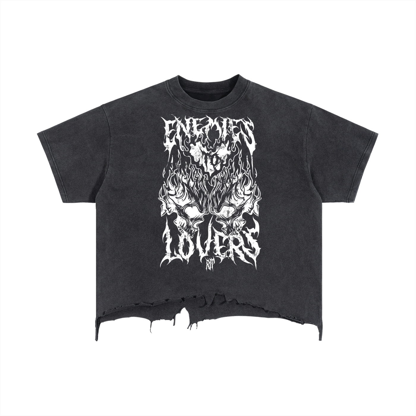 Enemies to Lovers Vintage Wash Boxy Distressed T-Shirt