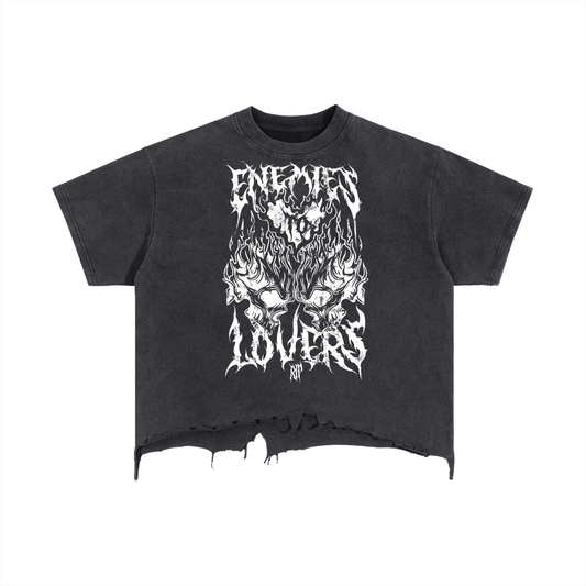 Enemies to Lovers Vintage Wash Boxy Distressed T-Shirt